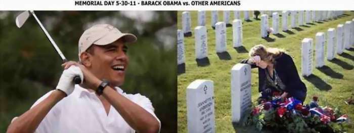 Memorial Day Obama vs Americans