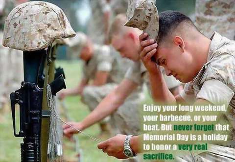 Memorial Day Honor Real Sacrifice