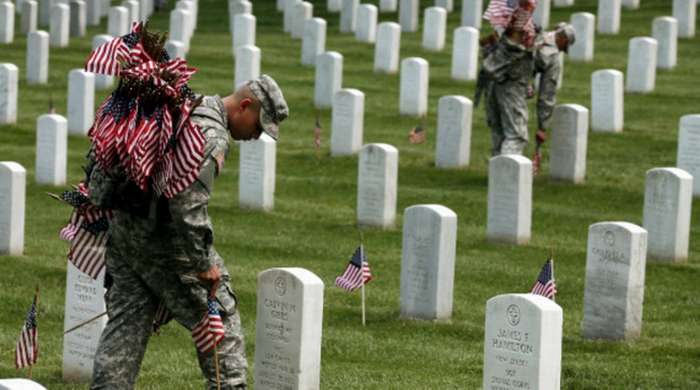 Memorial Day Soldier Flags